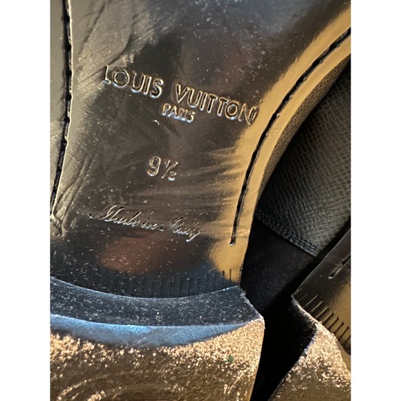 Louis Vuitton Men\'s Black & Gray Leather & Suede Shoes Size 9.5UK 10.5US EUC main image 11